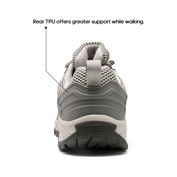 [Wander] Women's Breathable Lightweight Hiking Shoes - LIGHT GREY - 4
